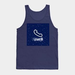 Handset, phone, call, communication, talk, contact, technology, light, universe, cosmos, galaxy, shine, concept Tank Top